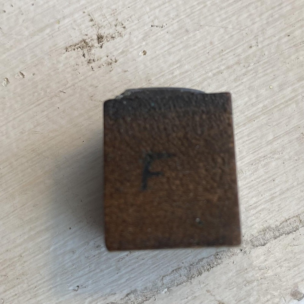 Antique Wood Metal Letterpress Print Block - LHB & Co - Picture 4 of 6